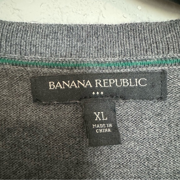 Banana Republic Men’s Gray Long Sleeve Sweater SZ Xl - Picture 8 of 9